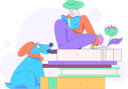 پیش‌نمایش فایل girl-book-reader-12111914 از پک روز جهانی کتاب