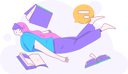 پیش‌نمایش فایل girl-reading-literature-12111910 از پک روز جهانی کتاب