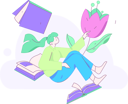پیش‌نمایش فایل girl-with-book-12111907 از پک روز جهانی کتاب