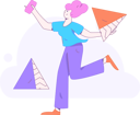 پیش‌نمایش فایل girl-holding-mobile-and-running-12111582 از پک دویدن