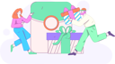 پیش‌نمایش فایل couple-doing-online-sale-shopping-12110827 از پک پاداش های خرید