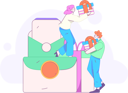 پیش‌نمایش فایل couple-receives-shopping-rewards-12110821 از پک پاداش های خرید