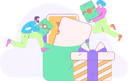 پیش‌نمایش فایل friends-receives-cashback-offer-after-shopping-12110847 از پک پاداش های خرید