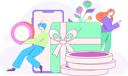 پیش‌نمایش فایل man-receives-cashback-offer-12110840 از پک پاداش های خرید