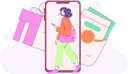 پیش‌نمایش فایل woman-doing-digital-shopping-12110831 از پک پاداش های خرید