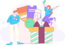 پیش‌نمایش فایل woman-receives-shopping-coupons-12110823 از پک پاداش های خرید