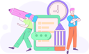 پیش‌نمایش فایل girl-holding-pencil-while-making-study-schedule-list-12110440 از پک آموزش