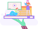 پیش‌نمایش فایل girls-doing-online-learning-12110452 از پک آموزش