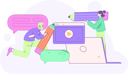 پیش‌نمایش فایل man-and-girl-doing-online-learning-12110446 از پک آموزش