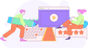 پیش‌نمایش فایل man-making-study-schedule-while-girl-giving-education-review-using-mobile-12110435 از پک آموزش