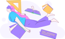 پیش‌نمایش فایل girl-doing-online-study-using-vr-glass-12110417 از پک آموزش
