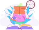 پیش‌نمایش فایل girl-reading-book-while-boy-write-in-book-12110403 از پک آموزش