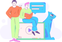 پیش‌نمایش فایل guys-doing-online-reading-12110411 از پک آموزش