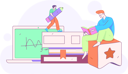 پیش‌نمایش فایل man-holding-book-and-taking-online-maths-class-12110401 از پک آموزش