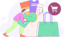 پیش‌نمایش فایل boy-doing-shopping-payment-12110336 از پک تجارت الکترونیک