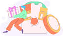پیش‌نمایش فایل boy-holding-gift-box-12110325 از پک تجارت الکترونیک