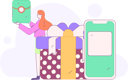پیش‌نمایش فایل girl-doing-mobile-shopping-12110312 از پک تجارت الکترونیک