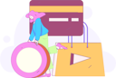 پیش‌نمایش فایل girl-doing-shopping-payment-12110327 از پک تجارت الکترونیک