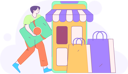 پیش‌نمایش فایل man-doing-mobile-shopping-12110329 از پک تجارت الکترونیک