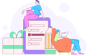 پیش‌نمایش فایل businessman-reviews-questionnaire-form-12111304 از پک پرسشنامه