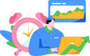 پیش‌نمایش فایل man-doing-content-marketing-12090488 از پک بازاریابی