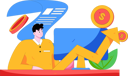 پیش‌نمایش فایل businessman-working-on-financial-growth-12090527 از پک امور مالی