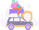 پیش‌نمایش فایل girl-doing-car-insurance-payment-12109756 از پک بیمه خودرو
