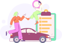 پیش‌نمایش فایل girl-doing-car-insurance-payment-12109795 از پک بیمه خودرو