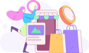 پیش‌نمایش فایل girl-doing-shopping-online-by-laptop-12109948 از پک تجارت الکترونیک