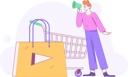 پیش‌نمایش فایل male-doing-online-marketing-12109959 از پک تجارت الکترونیک