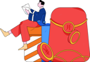 پیش‌نمایش فایل boy-reading-information-about-yen-coin-12080364 از پک دعوت