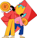 پیش‌نمایش فایل girl-and-man-holding-yen-coin-12080358 از پک دعوت