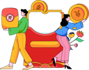 پیش‌نمایش فایل girl-holding-yen-coin-while-man-holding-yen-cover-12080374 از پک دعوت