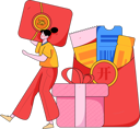 پیش‌نمایش فایل girl-using-yen-gift-card-wallet-12080371 از پک دعوت