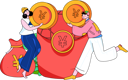 پیش‌نمایش فایل young-girl-and-man-holding-yen-coin-12080368 از پک دعوت