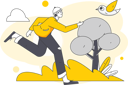 پیش‌نمایش فایل boy-runs-fast-to-catch-bird-12238961 از پک دویدن