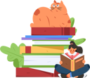 پیش‌نمایش فایل girl-reading-book-12237659 از پک خواندن