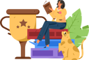 پیش‌نمایش فایل girl-reading-literature-12237636 از پک خواندن