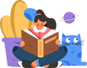 پیش‌نمایش فایل girl-with-book-12237662 از پک خواندن