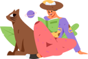 پیش‌نمایش فایل girl-with-book-12237663 از پک خواندن