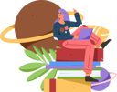 پیش‌نمایش فایل girl-with-book-12237664 از پک خواندن