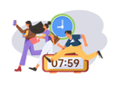 پیش‌نمایش فایل boy-running-for-alarm-clock-12236788 از پک دویدن