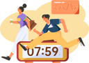پیش‌نمایش فایل people-getting-late-for-business-presentation-12236792 از پک دویدن