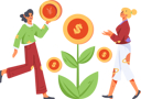 پیش‌نمایش فایل girls-doing-investment-growth-12236688 از پک امور مالی