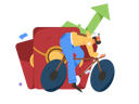 پیش‌نمایش فایل man-cycling-for-financial-growth-12236693 از پک امور مالی