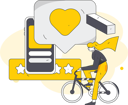 پیش‌نمایش فایل girl-giving-feedback-using-mobile-12239167 از پک رتبه بندی خدمات