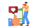 پیش‌نمایش فایل girl-giving-online-feedbacks-12237006 از پک امتیازات مشتری