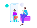پیش‌نمایش فایل boy-talking-with-girl-using-video-call-12236384 از پک فعالیت اجتماعی