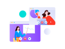 پیش‌نمایش فایل businesswoman-giving-online-business-presentation-12236396 از پک فعالیت اجتماعی