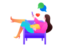 پیش‌نمایش فایل girl-doing-mobile-chat-12236397 از پک فعالیت اجتماعی
